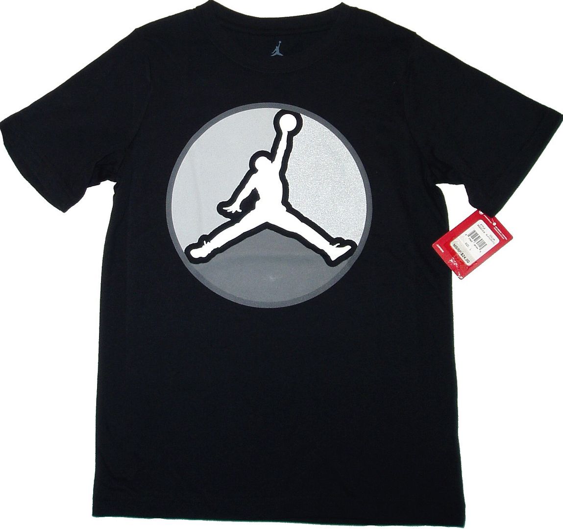 black jordan shirt